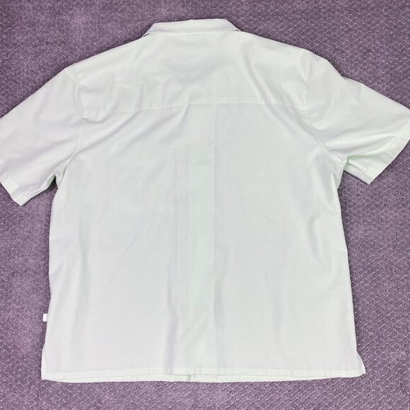 Lululemon Easy Camp Collar Shirt Men's XXL Kohlrabi Green Button Up - Picture 2 of 8